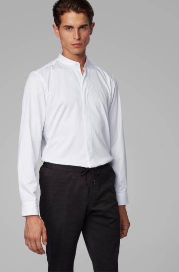 Koszula BOSS Slim Fit Evening Białe Męskie (Pl67276)